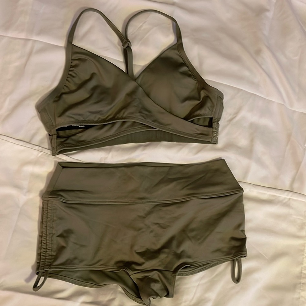Pink Sport Two Piece Bathing Suit